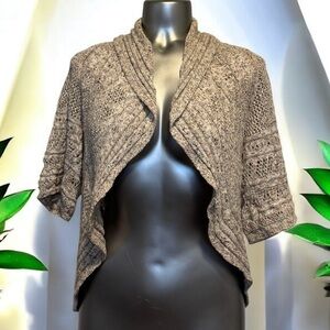 ✅Open Front Cardigan with Wide Draped Collar